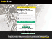 Tablet Screenshot of pedalsure.com
